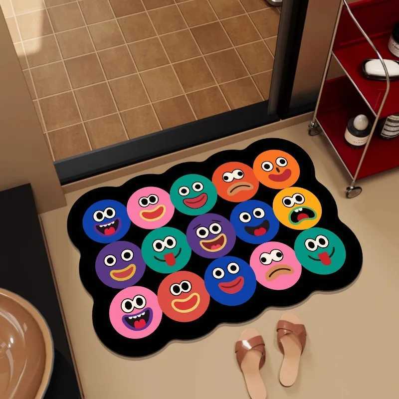 Dopamine expression diat d non-slip bathro absorbent floor mat toilet door foot mat household quick-drying carpet H251129