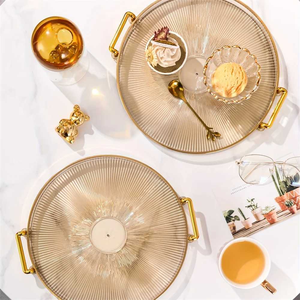 1pc Acrylic Dessert Tray Reusable Snack Tray Bread Tray Cup Tray Coffee Cup Tray Decorative Fruit Tray Kitchen Supplies Y251129