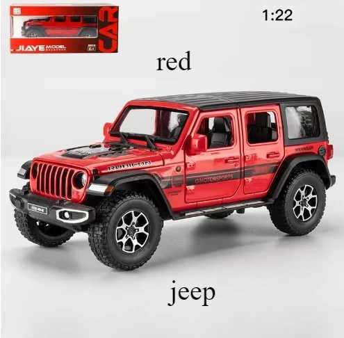122 Jeeps Wrangler Rubicon Alloy Diecasts Toy Vehicles Metal Toy Car Model Sound and light Pull back Collection Kids Toy Gift J251129