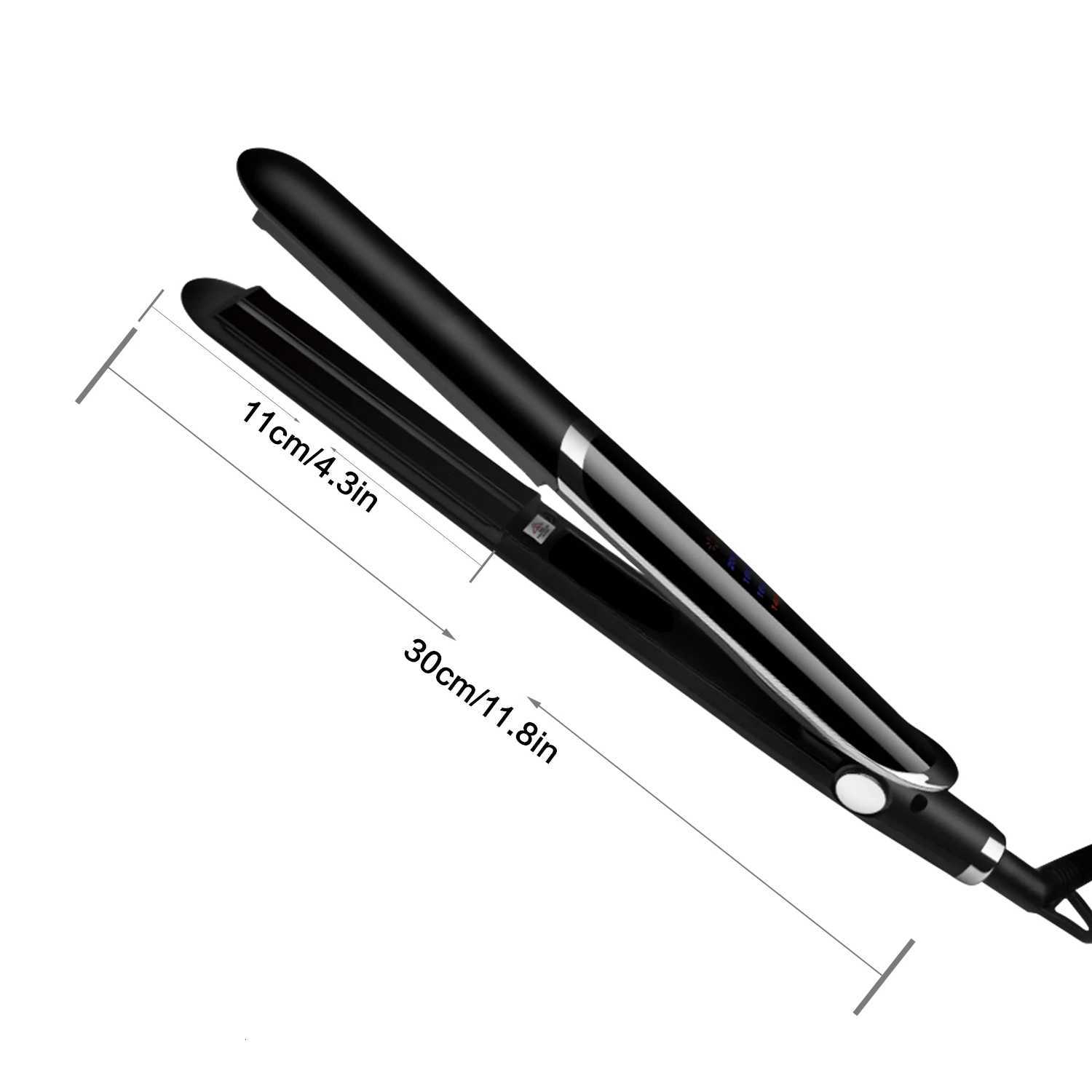 Infrared Straight Tourmaline Coating or Ceramic Lcd Display Negative Ion Flat Iron Fast Straightening Hair Curler Flat IronsT251129