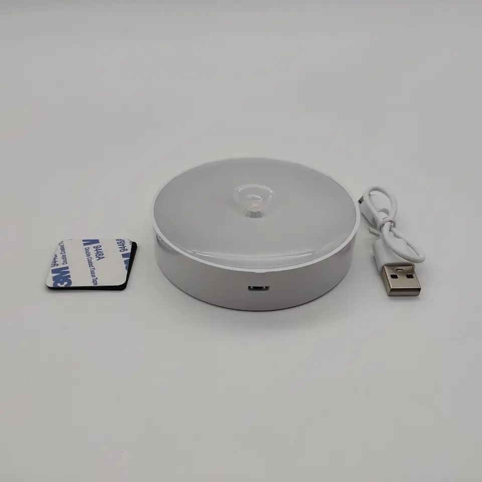 LED Smart Human Body Sensor Night Lamp Emergency Automatic Lighting USB Charging Wireless Magnetic Suction Use Night Light