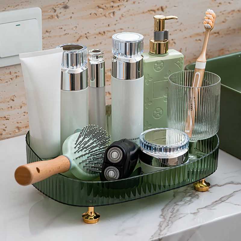 Wnnideo Organizers Portable Makeup Vanity Cosmetics Desktop Storage Box Bathroom Lotion Lipsticks Skincare Dresser Organizer Y251129