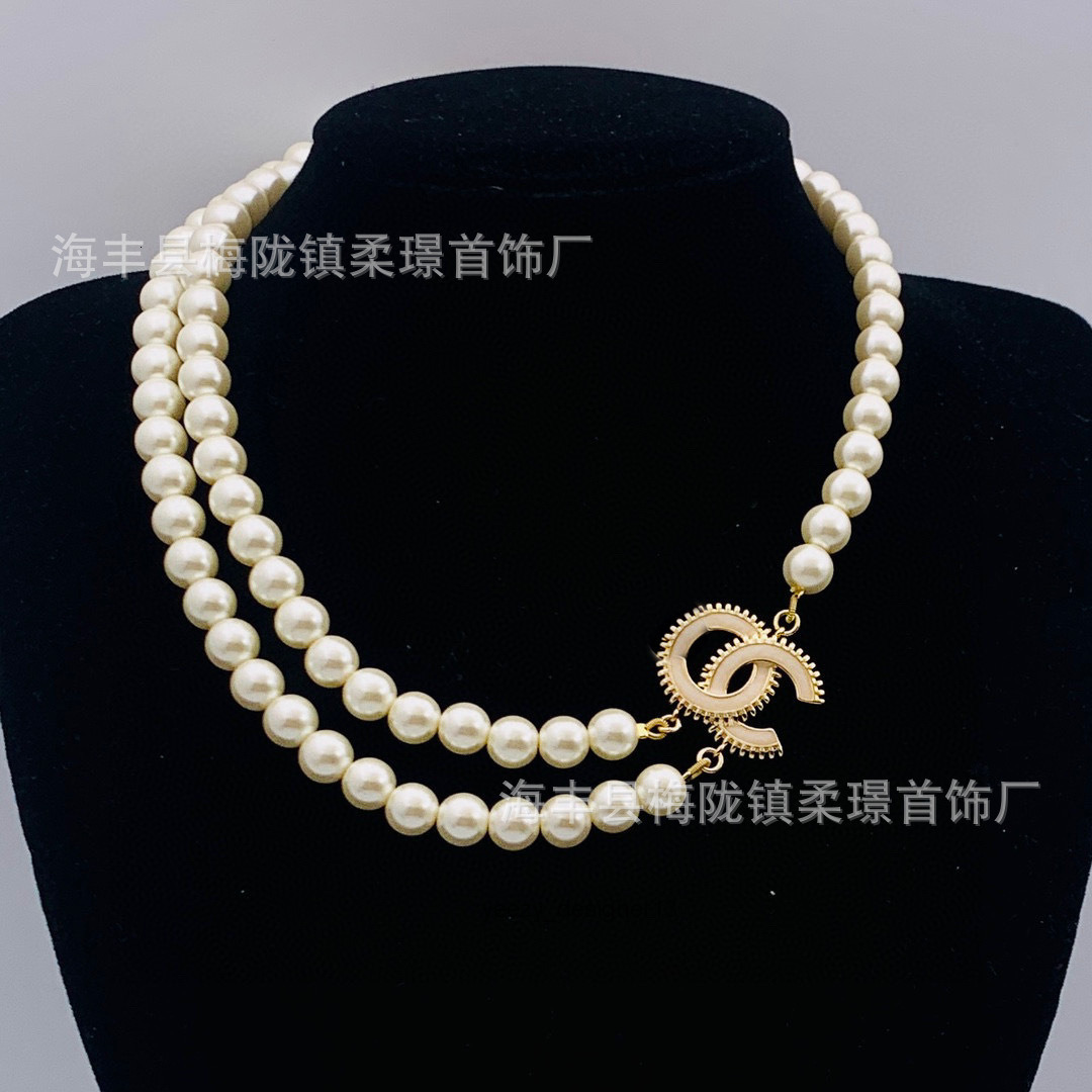 cocochanel channeljewelry pendant necklaces designer luxury jewelry for men women gold silver woman long pearl necklace fashion sweater chai chanels channel 685F