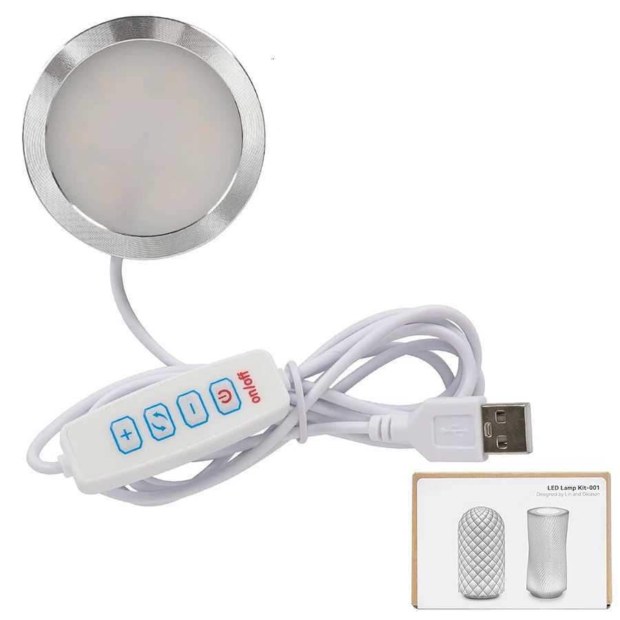 USB Ultra-Thin Aluminum Alloy Lamp LED Spotlight Cabinet Light 5V Low Voltage Touch Dimming Showcase Decorative Downlight M251129