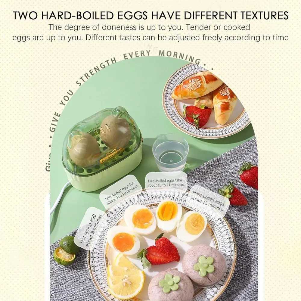 Egg Boiler Machine Electric Hard Boiled Egg Maker Safe Using Egg Boiler Machine Steamer with Timer Off Multifunctional Egg C251129