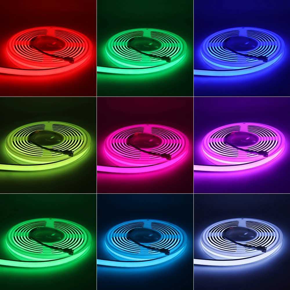 Tuya Wifi RGB IC Neon LED Strip Light WS2811 Addressable Dream Color LED Light IP68 Waterproof For Outdoor Garden Swimming Pool M251129