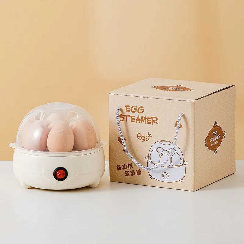 Mini Egg Boiler 1 or 2 Layers Electric Egg Cooker Automatic Power-Off Egg Steamer Kitchen Steamed Breakfast Cooking Appliances C251129