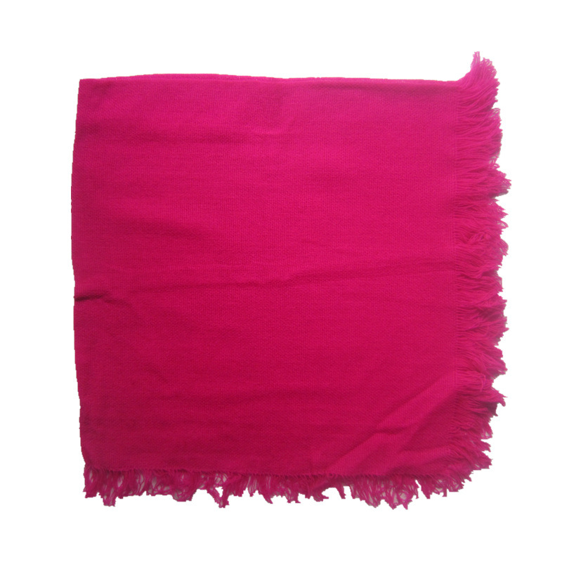K554 Women's wool square scarf headscarf old-fashioned square scarf middle-aged and elderly solid color neck scarf wholesale