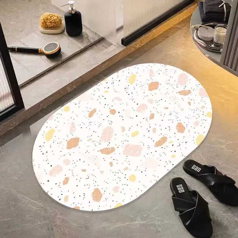 Bathro floor mat Household floor mat Toilet non-slip mat Toilet carpet Diat d absorbent toilet foot mat H251129