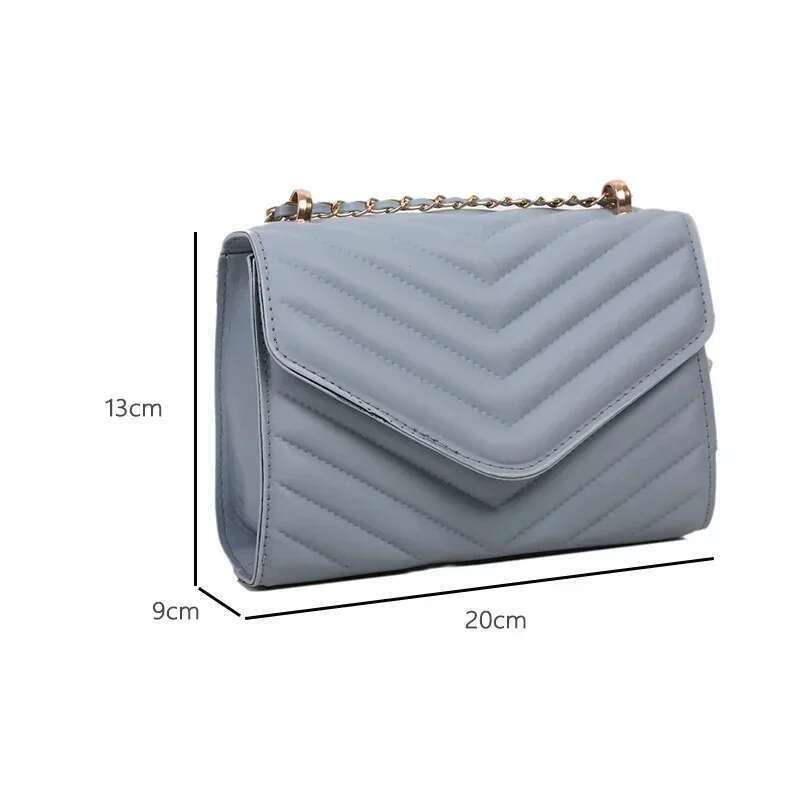 Single Shoulder Retro Small Square Handbag Women's Fashionable Simple Chain Crossbody Bag