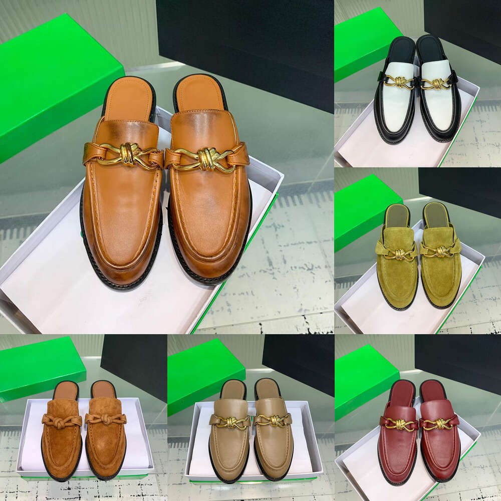 Mens womens Designer shoe Casual slipper Luxury mule clog sandal Fashion Woman men Leather flat classic fashion slide clogs mules slide size 38-45