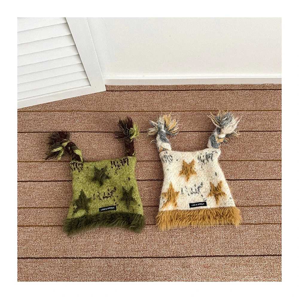 Winter Kids Beanie 2-6T Cute Star Girls Thicken Knit Hat Fashion Personality Children Warm Head CapW251129 - view 5
