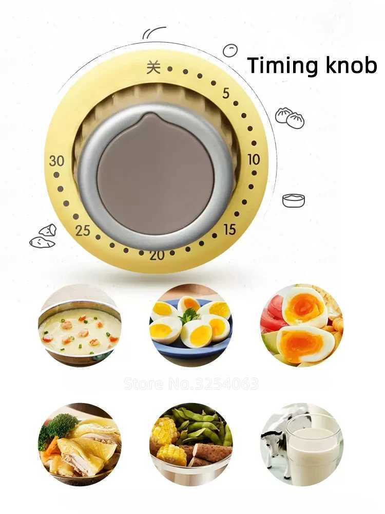 360W Electric Egg Cooker Breakfast Machine Food Steamer Egg Boiler Multicooker Egg Custard Steaming Cooker with Timer 220V C251129