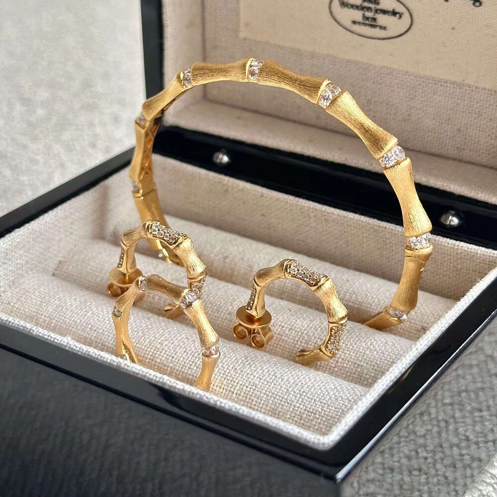 Zhi "Zhu" Changle New Chinese Brushed Knot Set, Italian Medieval Light Bamboo Ring, Earnail Bracelet