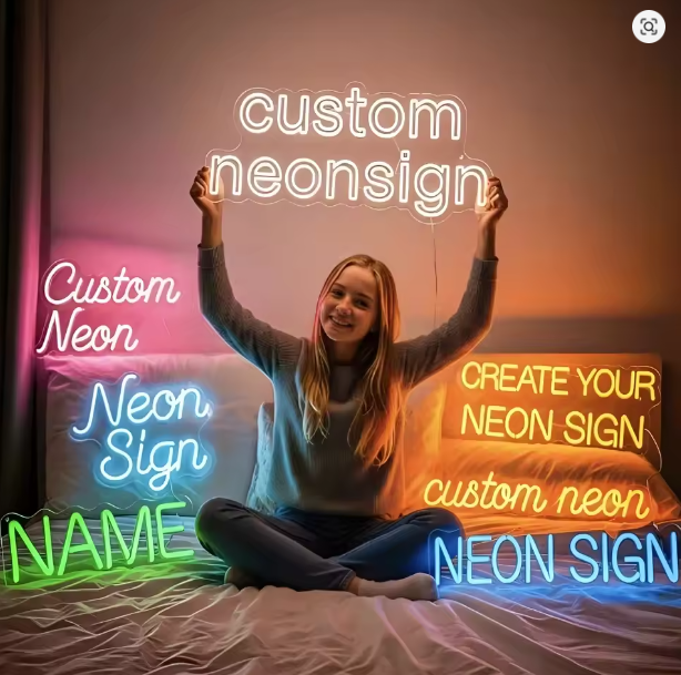 Custom Neon Sign Yellow Neon Neon Signs up Sign for Pizza Shop Milk Tea Shop Coffee Shop Mall Kitchen Decoration