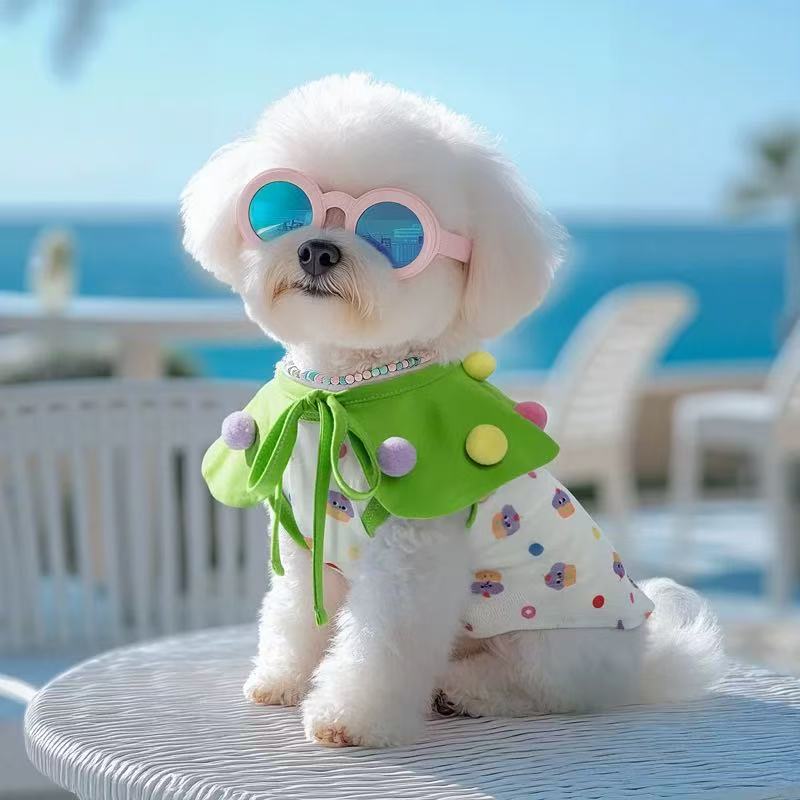 T00103Dog clothes spring thin pet small dog Bichon Schnauzer Teddy French Bulldog 2025 new vest breathable