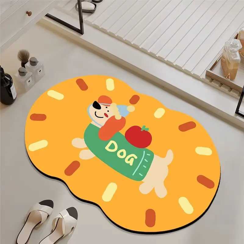 Toilet floor mat Household bathro door non-slip mat Soft diat d absorbent foot pad Wash basin Toilet carpet H251129