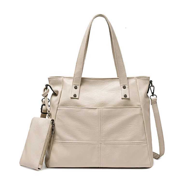 Womens bag Korean style simple and elegant temperament hand-held large tote bag commuting retro diagonal shoulder bag K251128