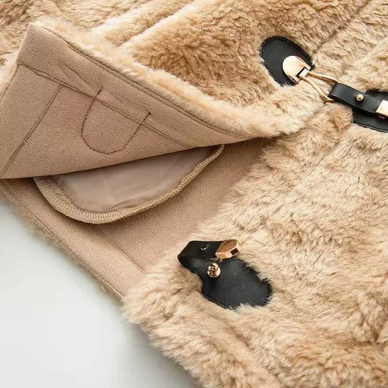 CharmChant Cropped Hooded Fleece Vests Woman Trend 2025 Winter New in Outerwear Sleeveless Cardigan Waistcoat Fur Coat WomenT251129