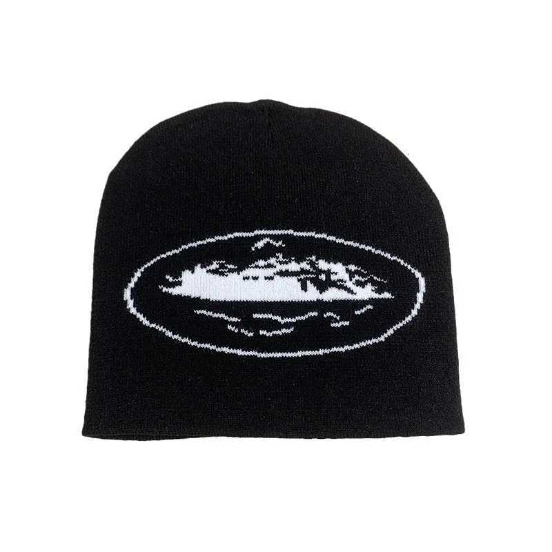 New Retro European American Knitted Hat for Men Women Street Hip-Hop Skateboarding Printing Beanies Hat Autumn Winter WarmXJ251129