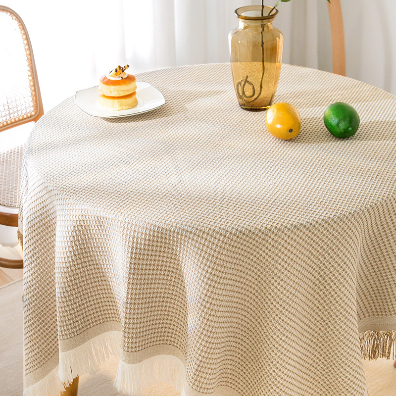 A855 tablecloth knitted fabric tablecloth lace coffee table cover cloth high-grade light luxury desk tablecloth rectangular