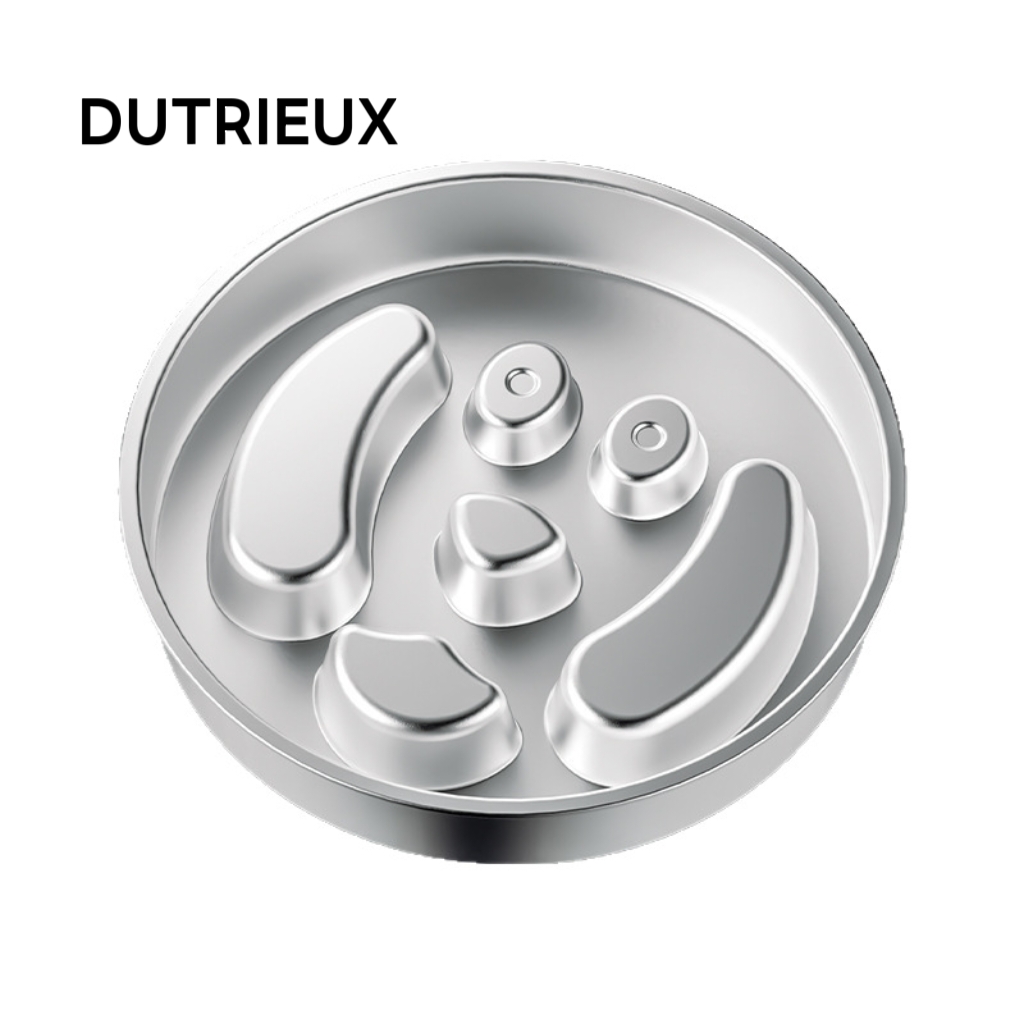 KK58 New double pet food and water bowl, made of corrosion-resistant stainless steel, suitable for cats and dogs.