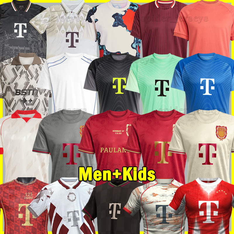 XXXL 4XL 2025 2026 KANE BECKENBAUER Soccer Jerseys 125th anniversary MUSIALA 24 25 26 Bayer OLISE MULLER GNABRY Player Version Goalkeeper Football Shirts Kids Kits