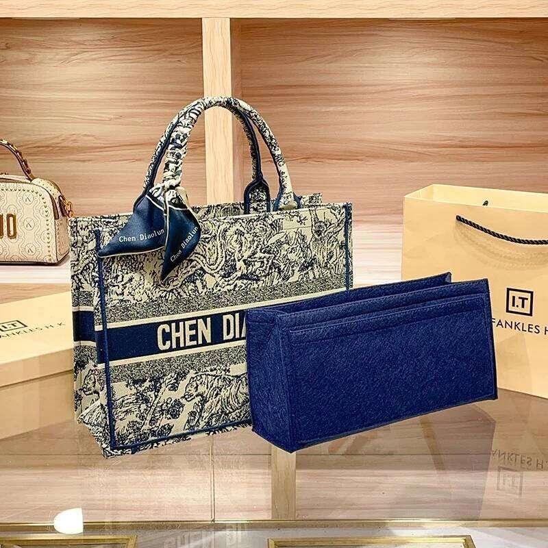 Hong Kong Embroidery Portable Tote New Spring and Summer Large Capacity Premium Commuter Bag