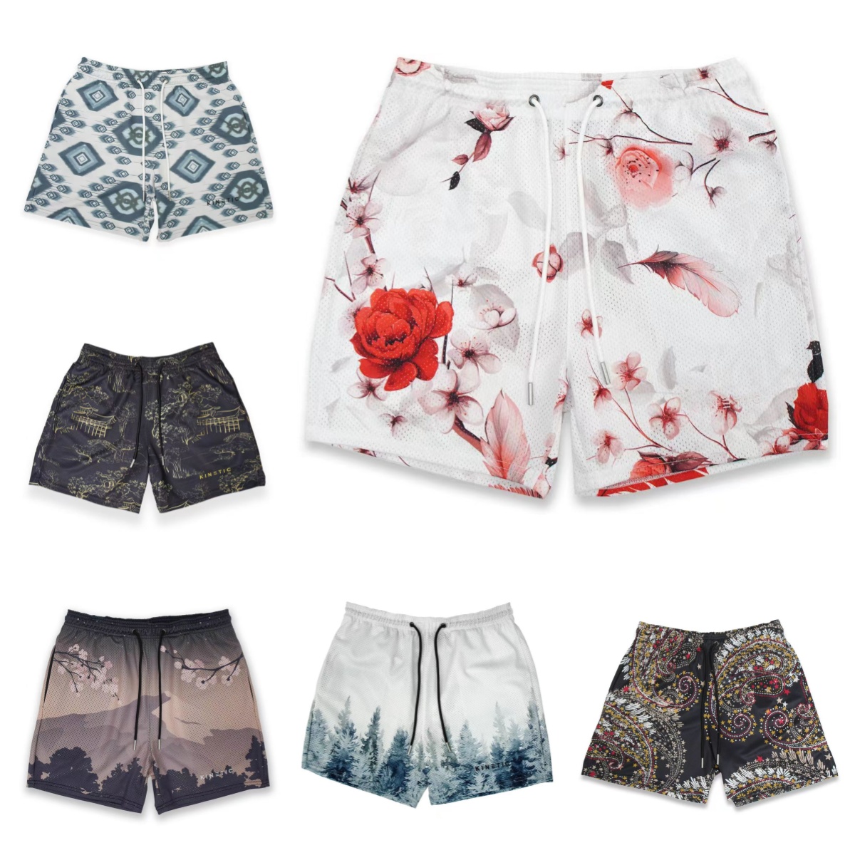 Men's Shorts Summer Mens Sports Fitness Running Basketball Short Pants Quick Dry Mesh Trend Jogger Beach Casual