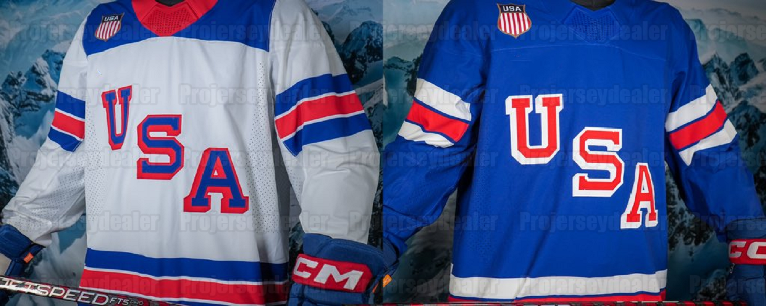 01 Team USA 2026 Winter Olympices Hockey Jersey J.T. Miller Matthew Tkachuk Jason Robertson Larkins Tage Thompson Cole Caufield Jack Eichel Clayton Ke