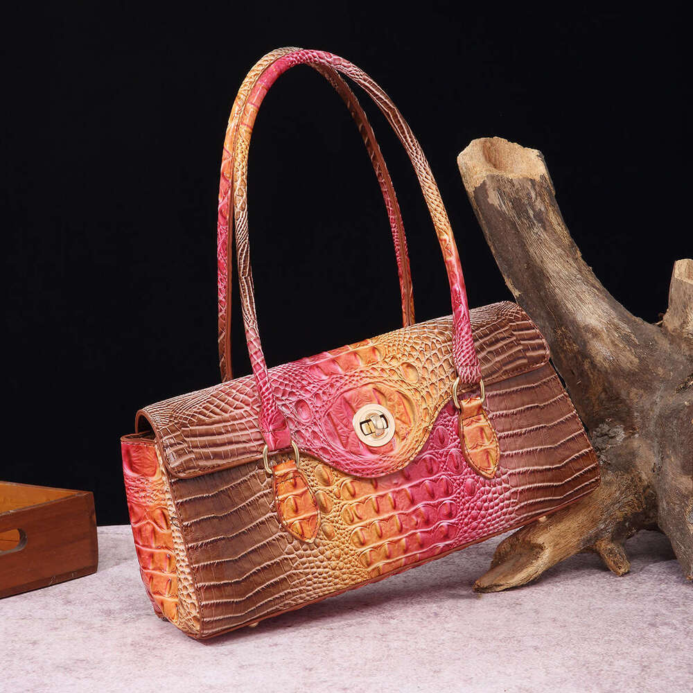 Women Crocodile Bag Handheld Underarm Bag Boston bag Pillow bags Premium quality Large Capacity Tote Bag Chain Bag for Work Travel bag