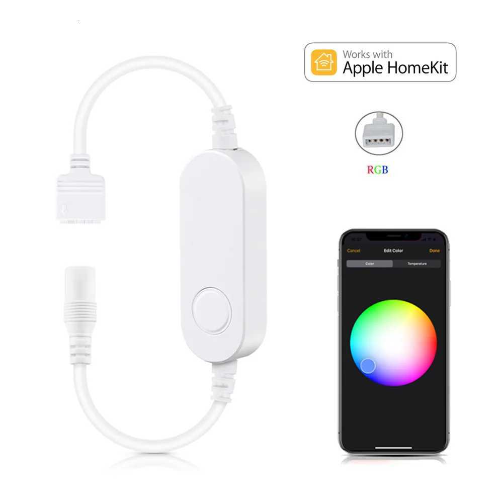 Homekit WiFi RGB Neon LED Strip Light 1m 2m 3m 5m Waterproof Dimmable Flexible Lamp Mini Controller 12V Power Siri Voice Control M251129