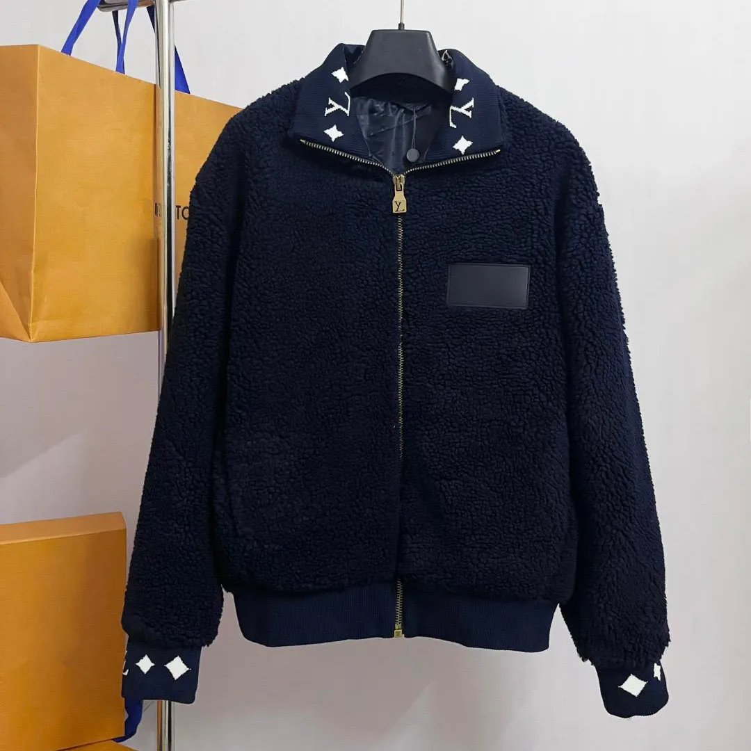 Designer high-quality unisex new imported shearling teddy bear zip-up fleece-lined jacket, thick winter fashion coat