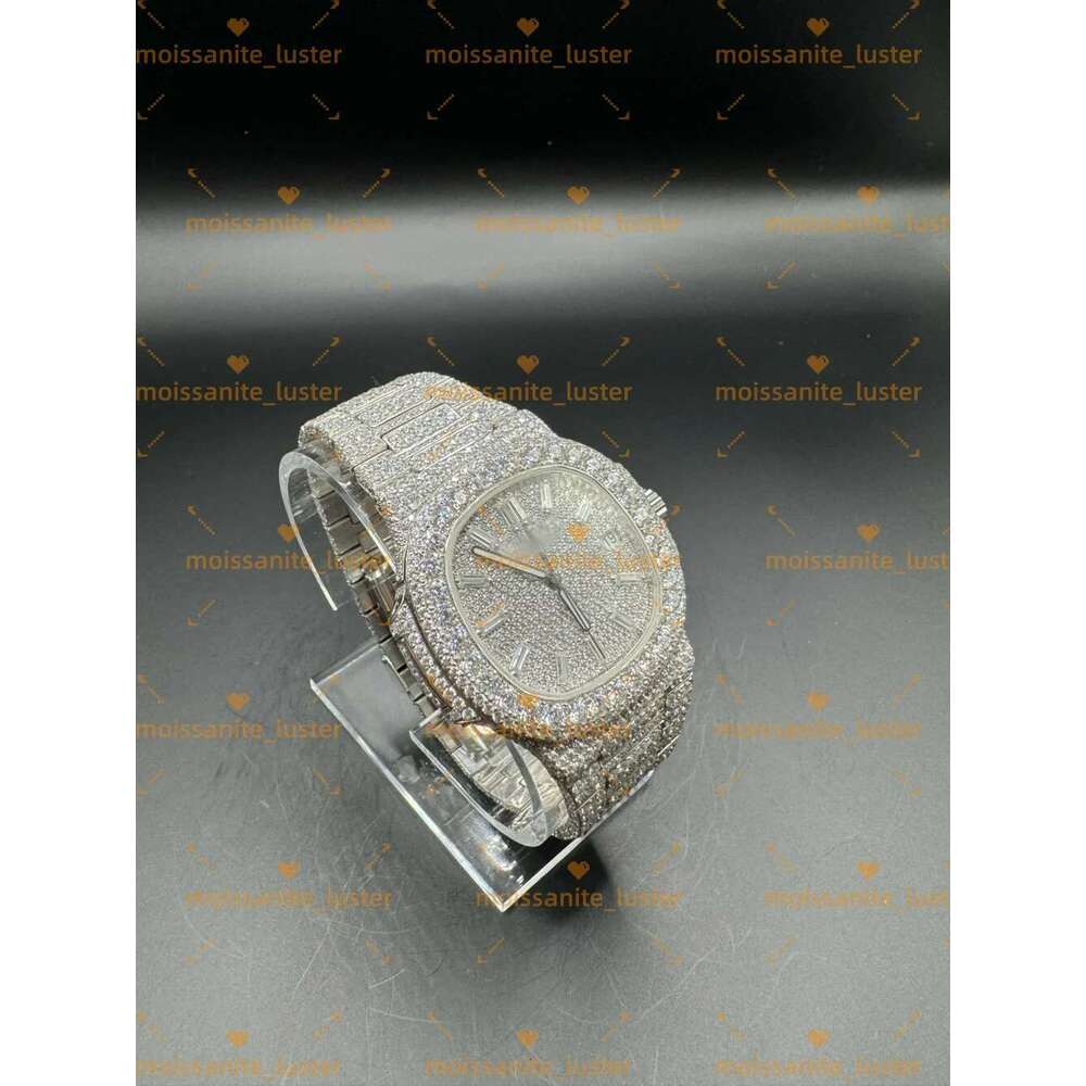 Moissanite Dia Fully automatic mechanical VVS Hip-hop Customized Show the charm of men gift Free delivery Top-notch watchHigh-end watchAAAAA+