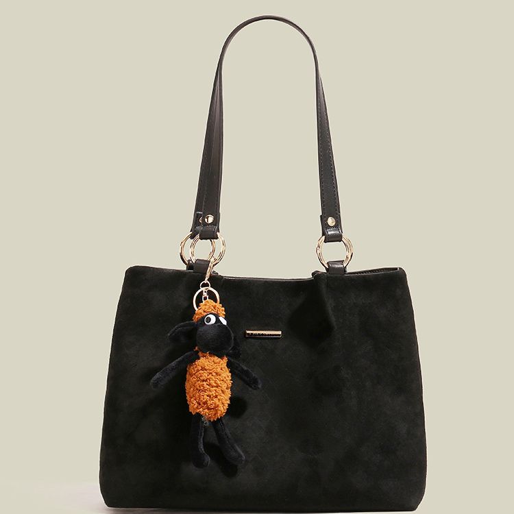 Commuter bag trendy women's retro large capacity tote bag portable shoulder bag
