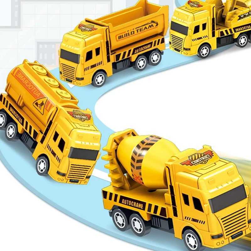 1pc Kids Toys Car Inertia Sanitation Truck Models Pull Back Military Engineering Vehicle Fire Engine Boys Toys For Children Gift J251129