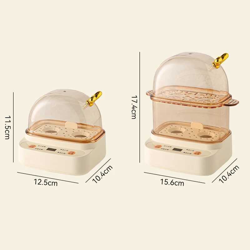 120W Electric Egg Boiler Smart Steamer Timing Egg Cooker Mini Breakfast Machine 2 Eggs Portable Steamer Automatic Power Off 220V C251129