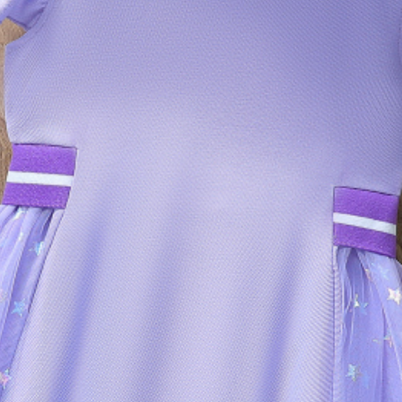 Disney baby short-sleeved dress princess dress beach dress birthday party outfit dress summer children's princess outfit Elsa short-sleeved dress