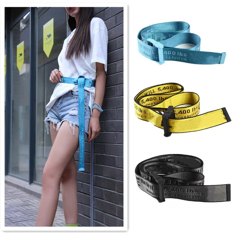 2025 New Designer Belts Buckle For Couple Extra hair clip Thick Canvas Belt Industrial Style Delicate Embroidery Alphabet Webbing Fashion Su