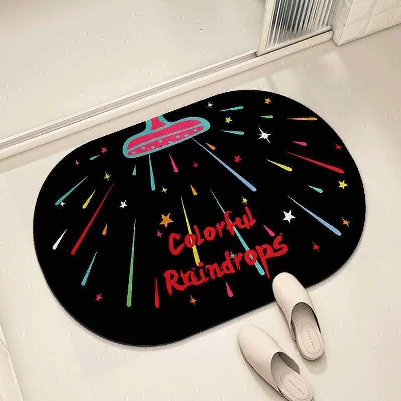 Cartoon cute soft diat d bathro floor mat water absorption non-slip toilet ro door dirt-resistant foot pad H251129