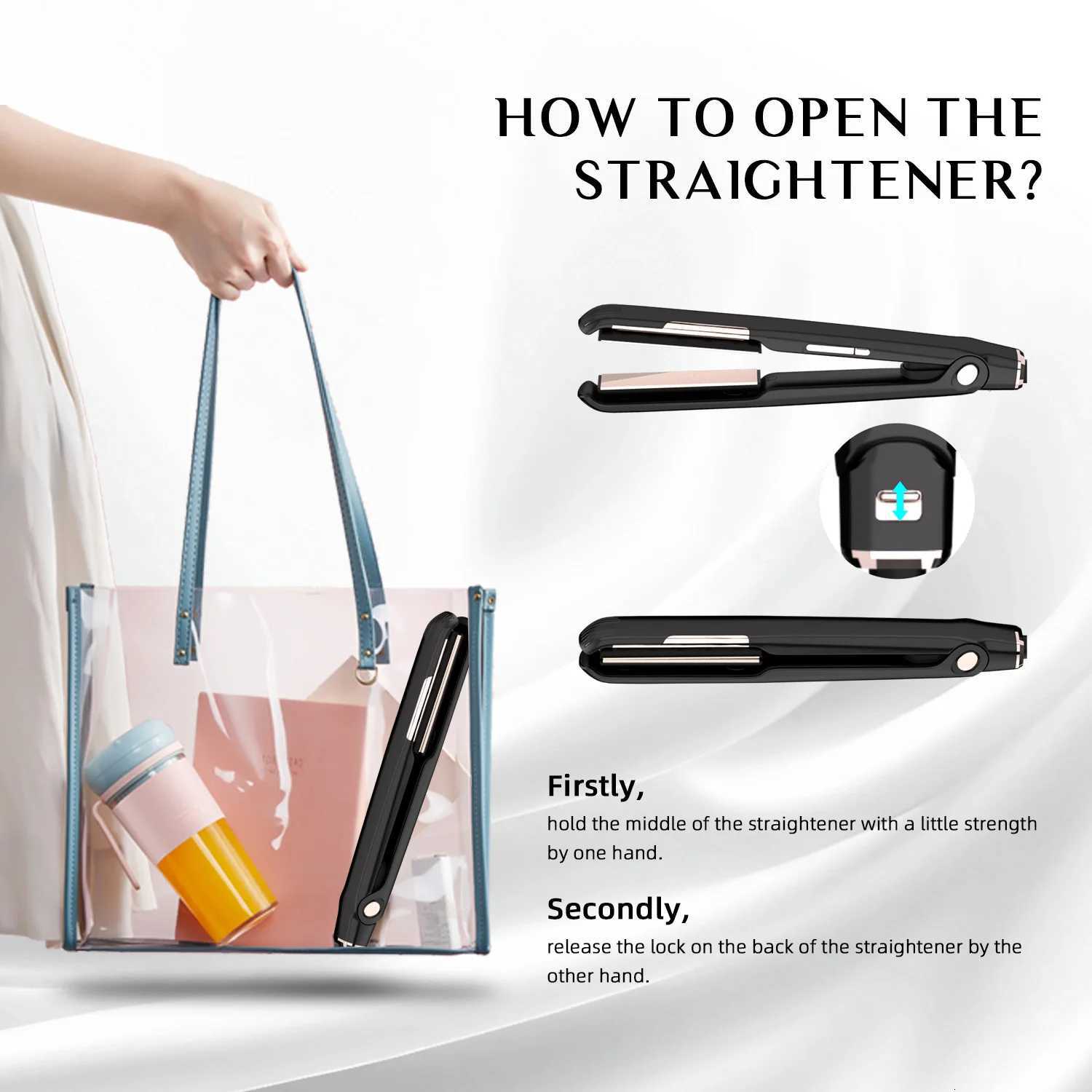 Plasma Hair Straightener Professional 450F Ceramic Plate Hair Flat Iron 1 Inch Suspension Splint Anti-scald Straightening IronsT251129