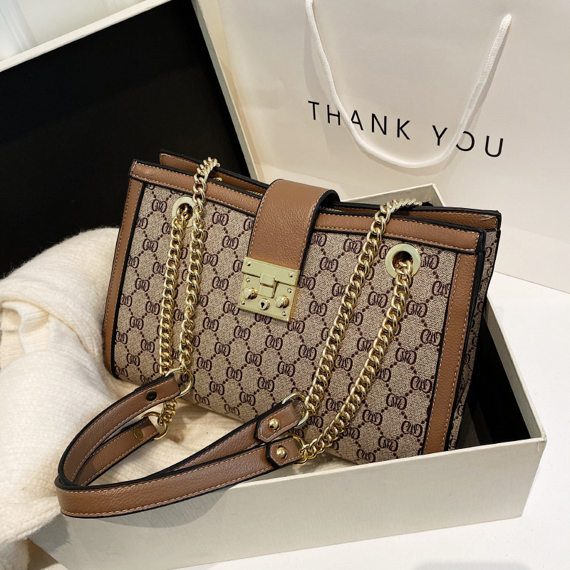 Designer bag free shipping 2025 new fashionable tote bag premium texture printed single shoulder underarm bag for womens