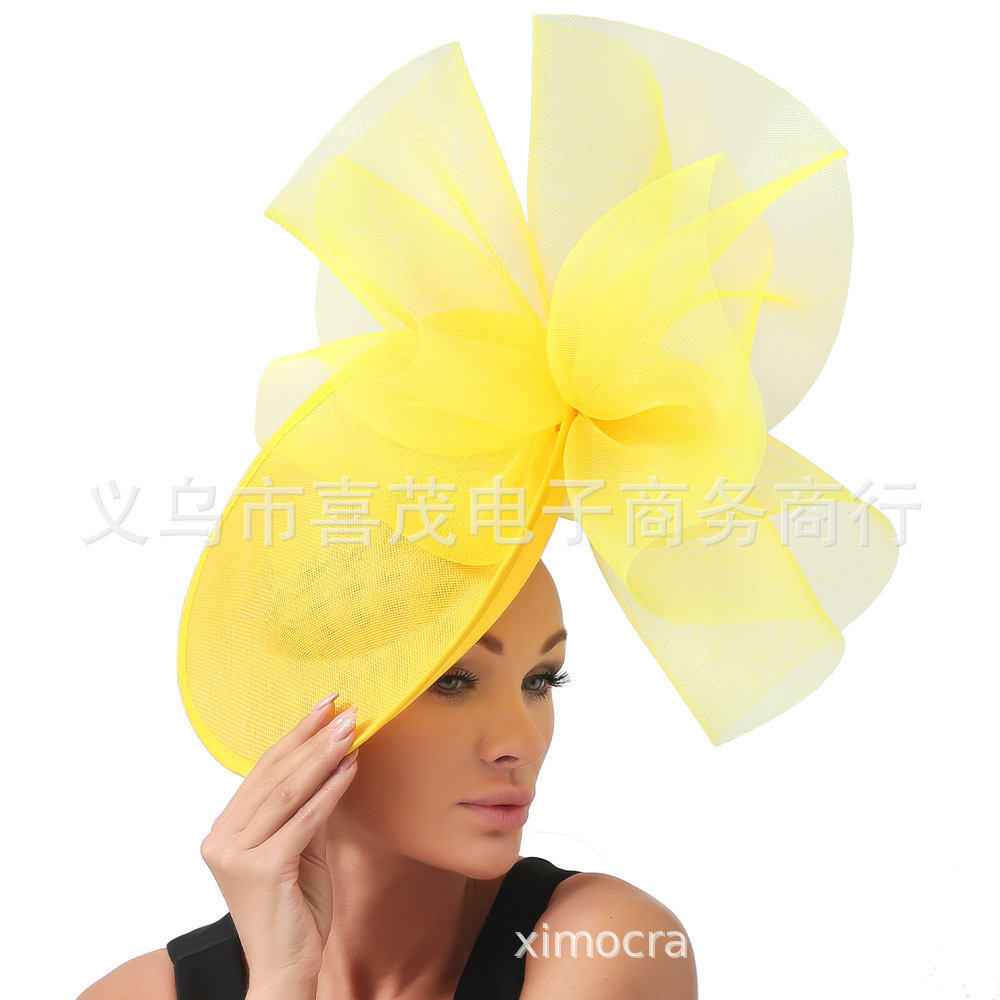 Beautiful Fascinator Hat For Women Elegant Weddings Pillbox Cap With Flower Luxury Party Derby Femme Mariage Chapeau