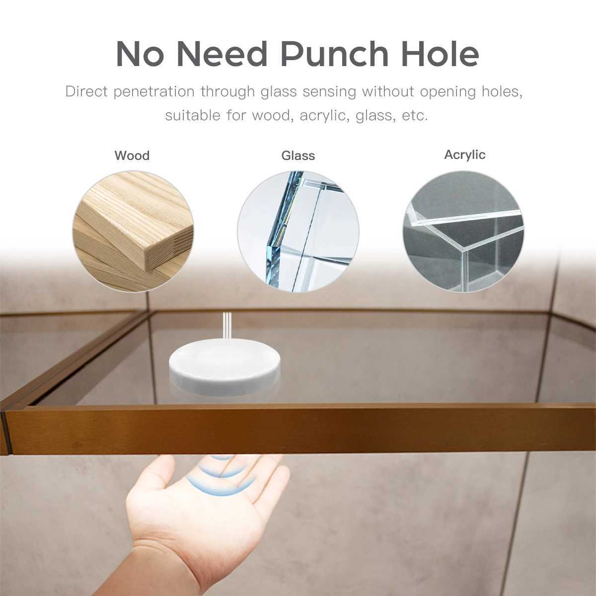 Motion Touch Sensor LED Lights Wireless Light Penetrable Wood Aluminum Bar Light Cabinet Wardrobe Lamp Backlight For Kitchen M251129