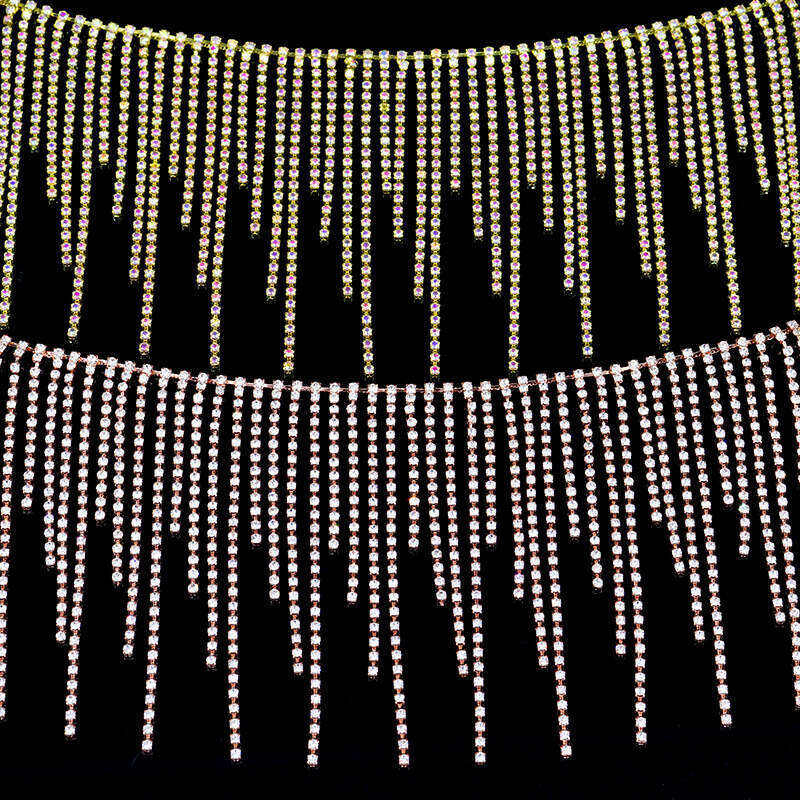 Tassel DIY jewelry rhinestone shoe cap welding clothing fancy code accessories claw chain