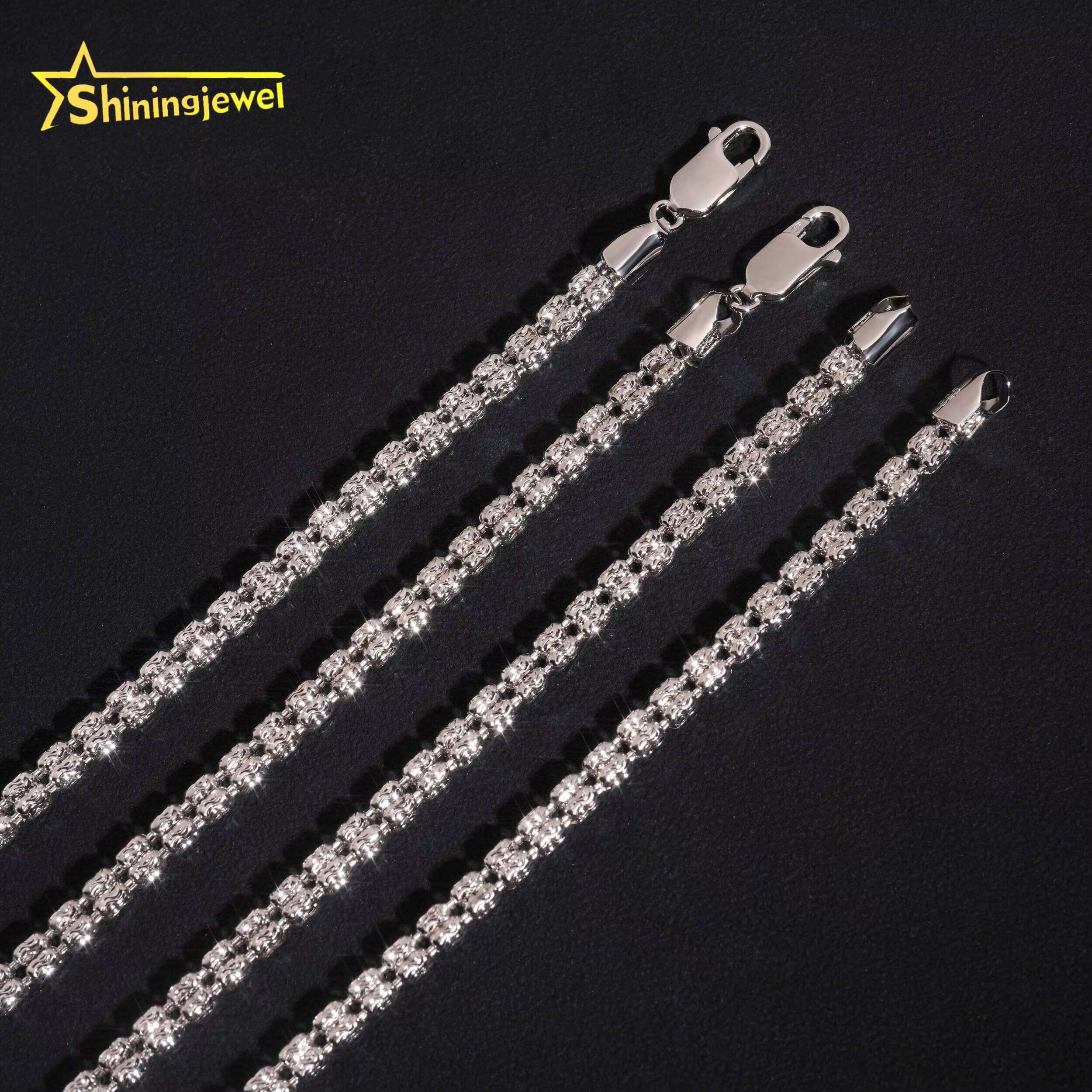 Fine Jewelry High Quality 4MM Rope Chain 925 Silver Custom Hip Hop Men Franco Chain Necklace Daily Wear