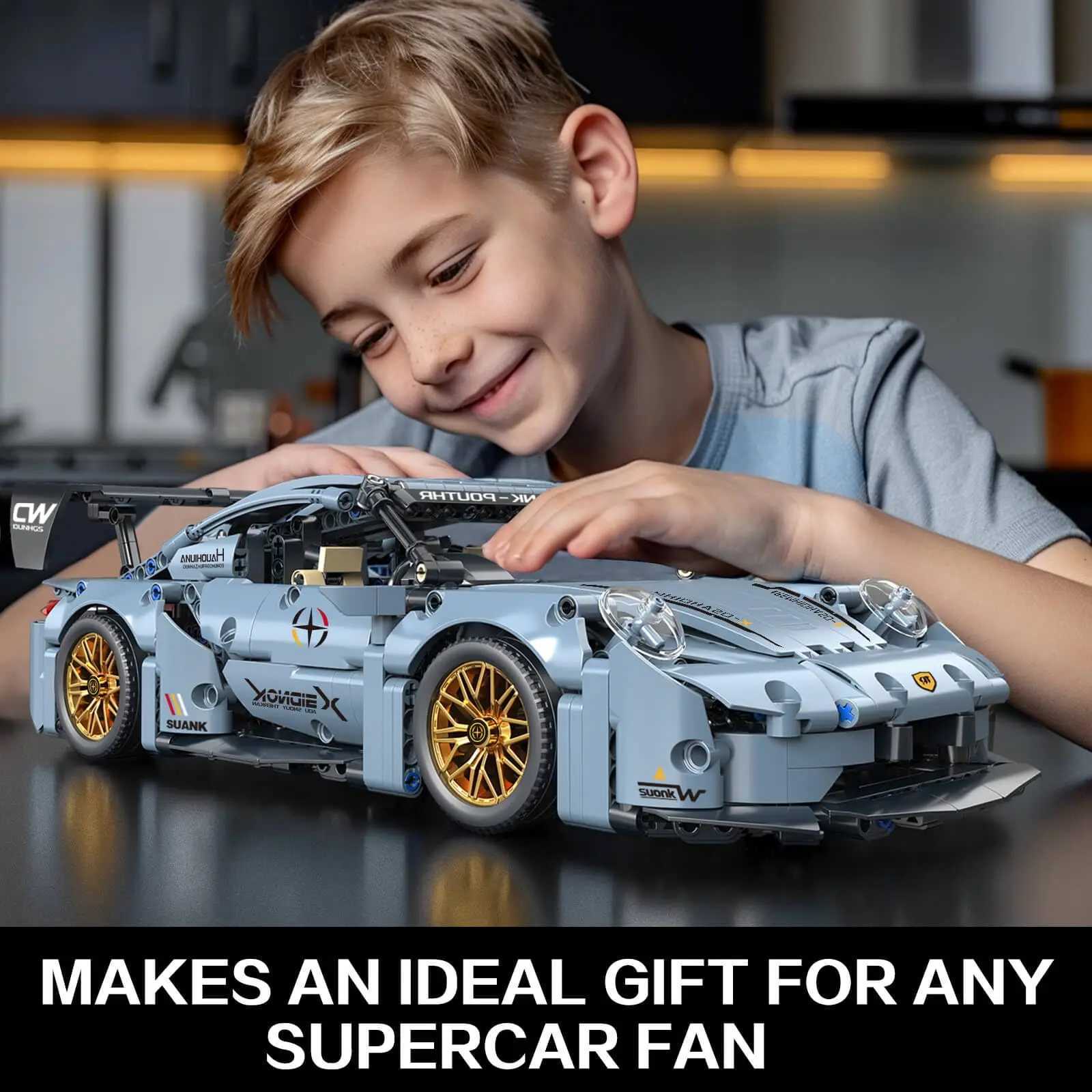 TOYLINX Sports Race Car Building Set Kit for Boys Adults 114 MOC Toys Racing Model Car Kits Birthday Gift for Boys Kids J251129