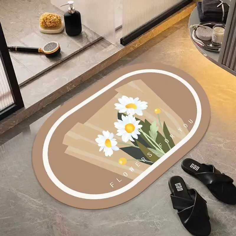 Bathro floor mat absorbent toilet household non-slip foot mat toilet special diat d drain mat H251129