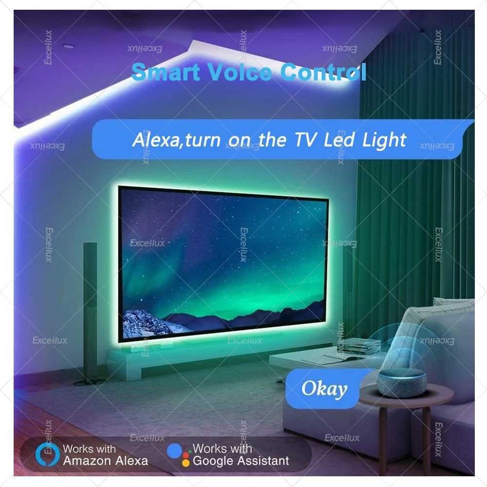 5V USB LED Strip ZigbeeRGB Led Strip Lights No Waterproof Tape For House Room TV Backlight Works With Tuya Smart Life App Alexa M251129