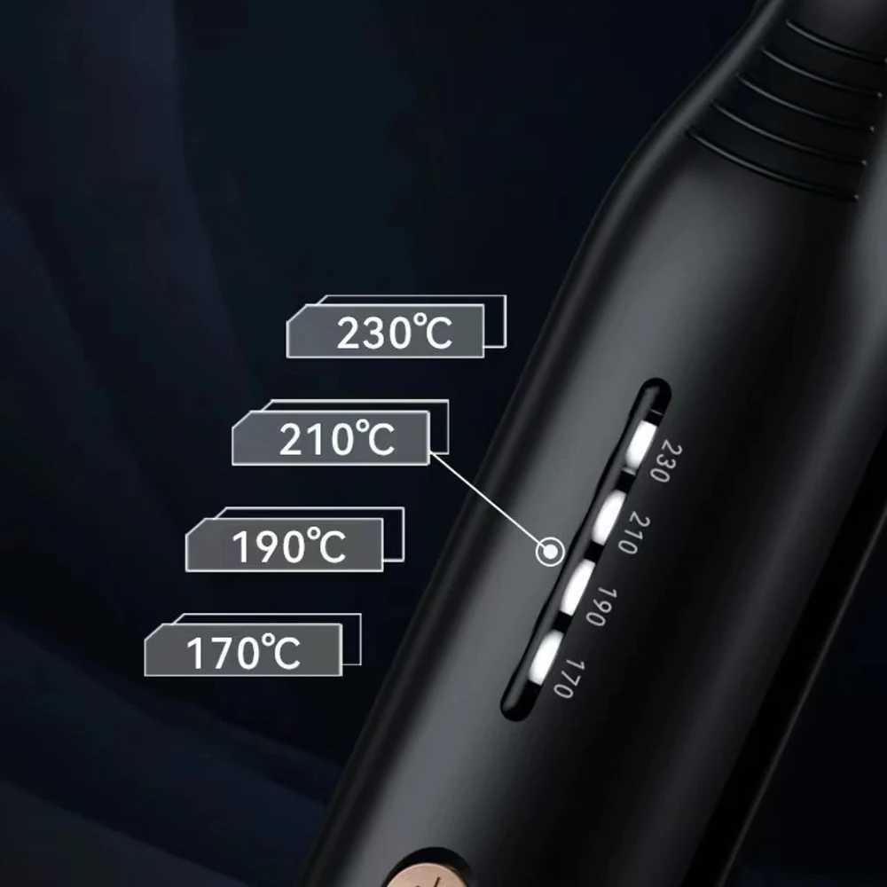 Small Flat Iron for Short Hair Temperature Adjustable Pencil Flat Iron Fast Heat Up Beard Pencil Straightening IronT251129